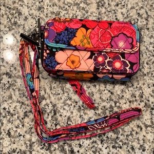 Cute flowery wrist wallet/purse